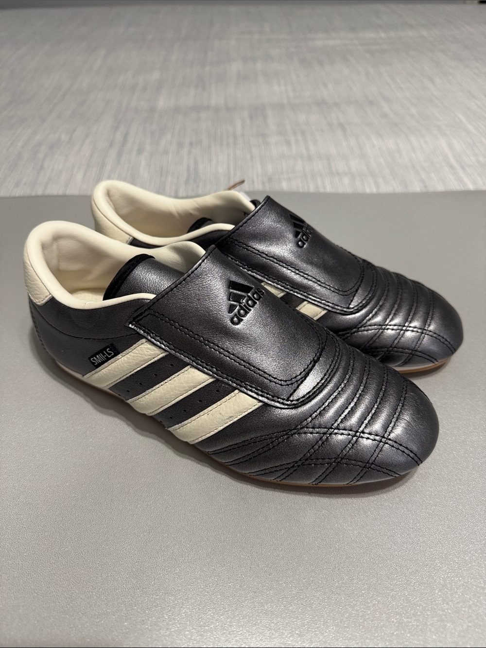 Adidas SM II LS Taekwondo Martial Arts Shoes Metallic Silver Black 6.5 JS4465
